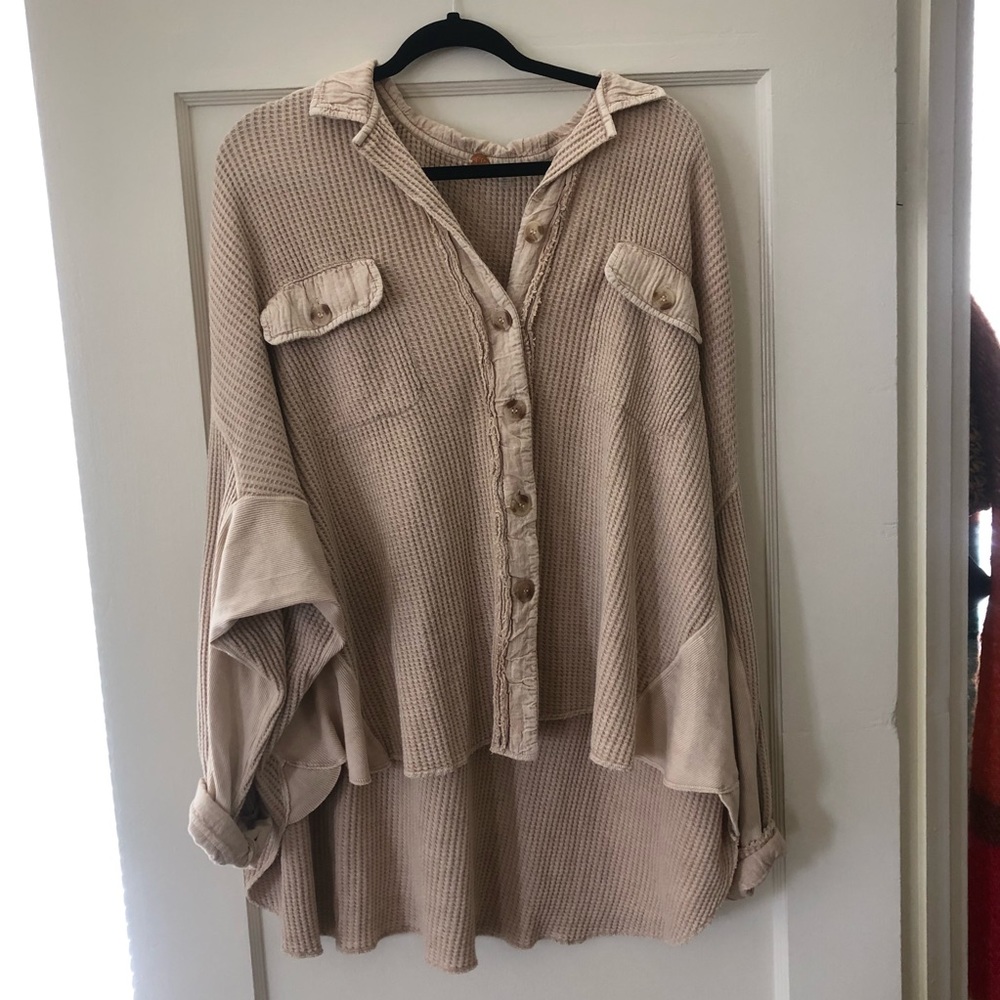Free People One Scout Jacket in color Sand